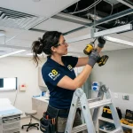 Hospital Curtain Installation