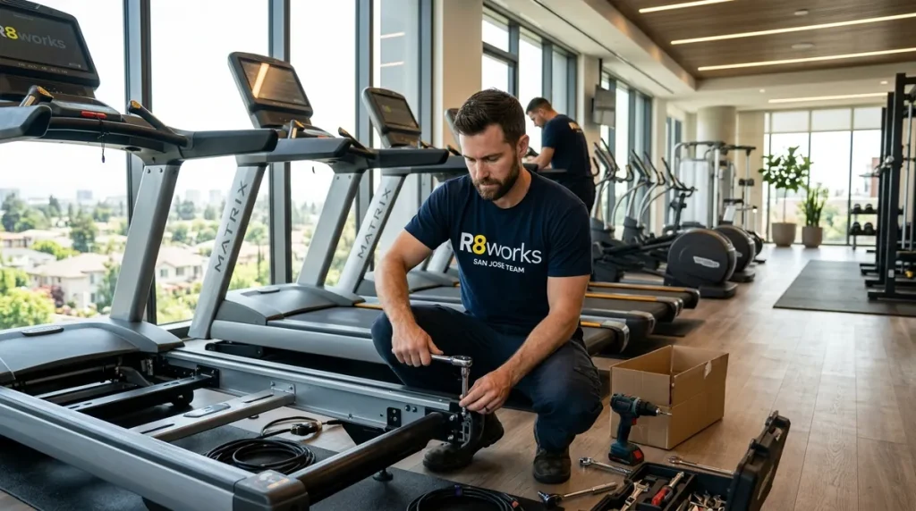 Commercial Workout Equipment Assembly in San Jose, California